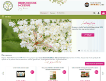 Tablet Screenshot of herboristerie-moderne.fr